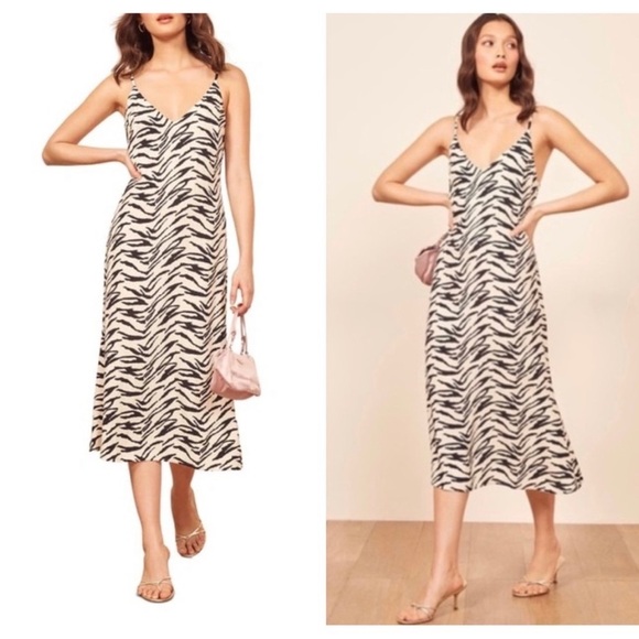 Reformation midi zebra dress - Picture 4 of 4